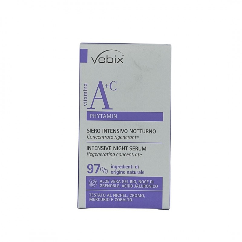 Vebix Phytamin Siero Intensivo Notturno Idratante e Rigenerante 30ml Vebix Phytamin Siero Intensivo Notturno Idratante e Rigenerante 30ml