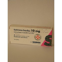 Cetirizina Sandoz Antistaminico 7 Compresse Rivestite 10 mg
