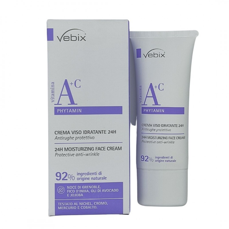 Vebix Phytamin Crema Viso A+C Nutriente Antirughe Riparatore 50ml Vebix Phytamin Crema Viso A+C Nutriente Antirughe Riparatore 50ml