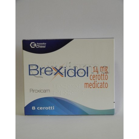 Brexidol 8 Cerotti Medicati Antinfiammatori ed Antidolorifici 14 mg