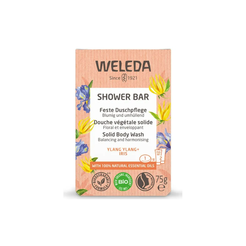 Weleda Shower Bar Saponetta Bagno Doccia Allo Ylang Ylang e Iris 75grammi Weleda Shower Bar Saponetta Bagno Doccia Allo Ylang Ylang e Iris 75grammi