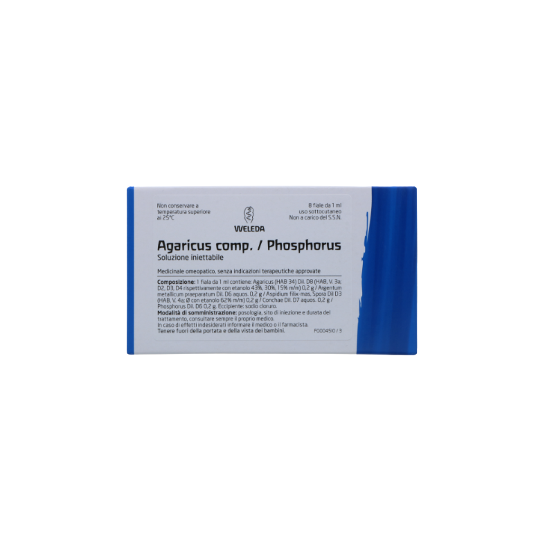 Weleda Agaricus Phosphorus Composto 8 Fiale Omeopatiche