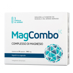 Magcombo Integratore Magnesio per Stanchezza 20 Capsule Magcombo Integratore Magnesio per Stanchezza 20 Capsule