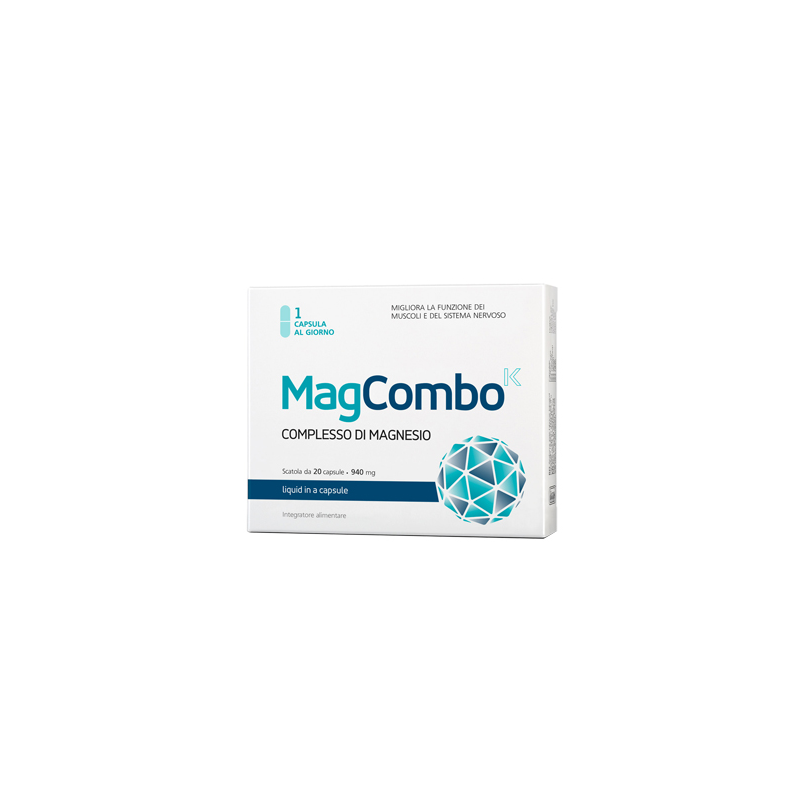 Magcombo Integratore Magnesio per Stanchezza 20 Capsule