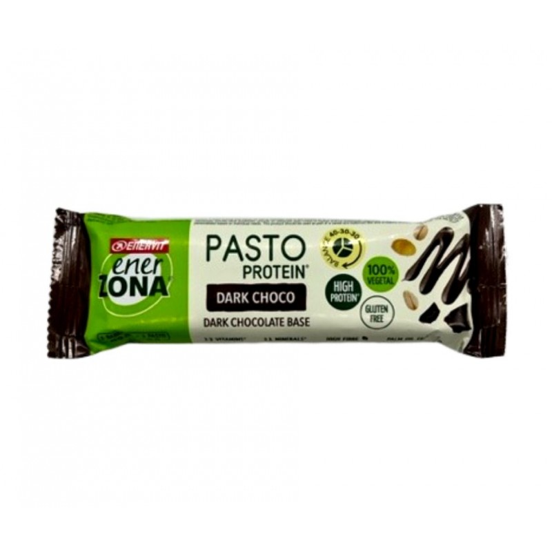 Enerzona Pasto Dark Choco Barretta Proteica Cioccolato Fondente 55g