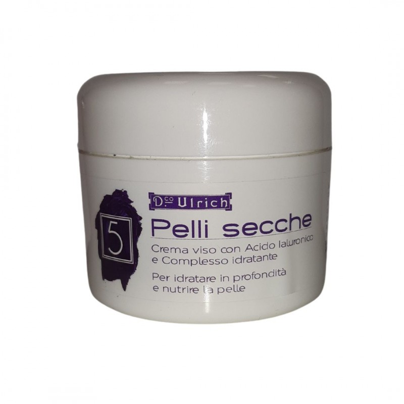 Ulrich Crema Viso Pelli Secche Idratante con Acido Ialuronico 50ml Ulrich Crema Viso Pelli Secche Idratante con Acido Ialuronico 50ml