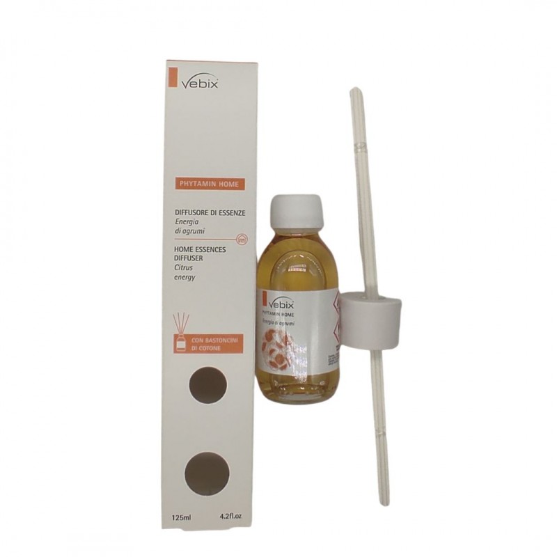 Vebix Phitamin Home Diffusore di Essenze Agrumi 125ml Vebix Phitamin Home Diffusore di Essenze Agrumi 125ml