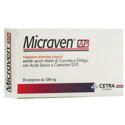 Micraven Ap Integratore Antiossidante 30 Compresse Micraven Ap Integratore Antiossidante 30 Compresse