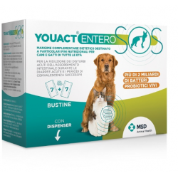 Youact Pet Entero SOS Integratore per Disturbi Intestinali e Diarrea Cani e Gatti 30 Bustine Youact Pet Entero SOS Integratore per Disturbi Intestinali e Diarrea Cani e Gatti 30 Bustine