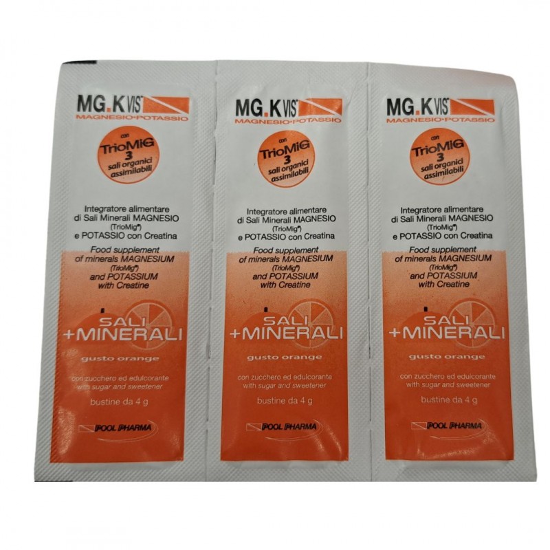 MGK Vis Magnesio e Potassio Arancia Integratore per Stanchezza 45 Bustine MGK Vis Magnesio e Potassio Arancia Integratore per Stanchezza 45 Bustine