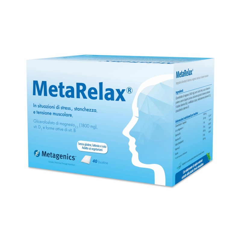 MetaRelax Integratore per Stress e Stanchezza 40 Bustine
