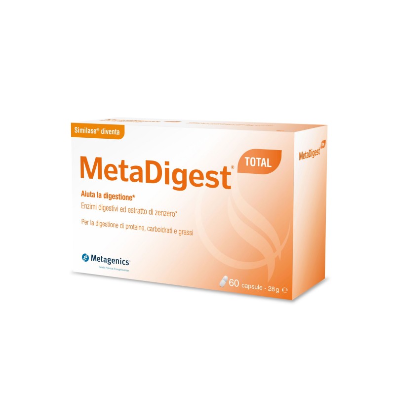 Metagenics Metadigest Total Integratore per la Digestione 60 Capsule in blister contenuto in una scatola
