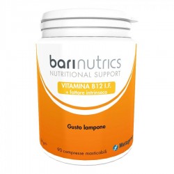 Metagenics Barinutrics Vitamina B12 I.F. Integratore con Vitamina B 90 Compresse Masticabili in blister contenuto in una scatola Metagenics Barinutrics Vitamina B12 I.F. Integratore con Vitamina B 90 Compresse Masticabili in blister contenuto in una scatola