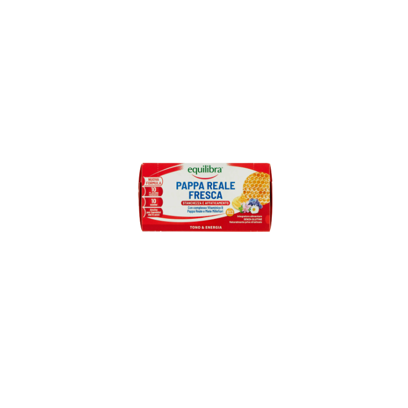 Equilibra Pappa Reale Fresca Integratore Energizzante 10 Flaconcini Monodose Equilibra Pappa Reale Fresca Integratore Energizzante 10 Flaconcini Monodose