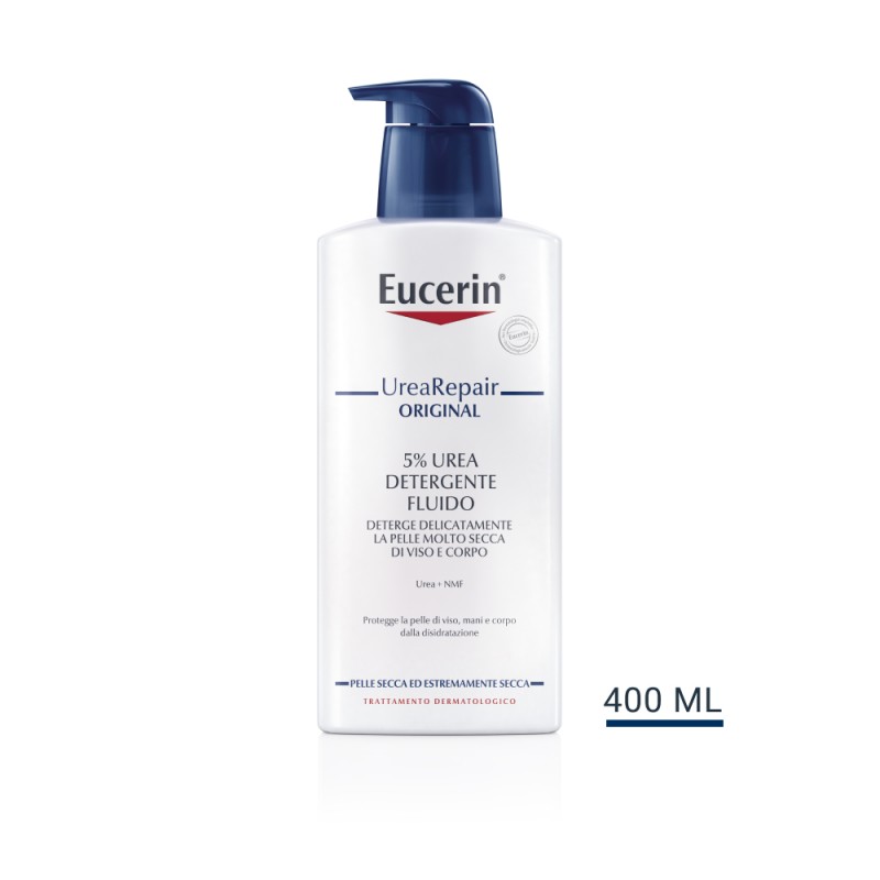 Eucerin Fluido Detergente per Pelli Secche 5% Urea 200 ml