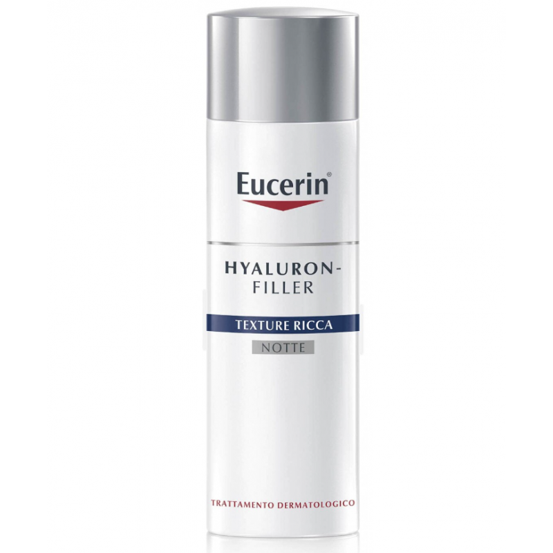 Eucerin Hyaluron Filler Texture Ricca Antirughe e Antietà Crema Viso Idratante Notte 50ml