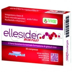 Ellesider Iron Fast Integratore di Ferro e Acido Folico 30 Compresse Ellesider Iron Fast Integratore di Ferro e Acido Folico 30 Compresse