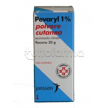 Pevaryl Polvere Cutanea Antimicotica per Funghi 30 gr. 1%