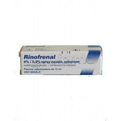 Rinofrenal Spray Nasale Flacone 15 ml Decongestionante per Liberare Naso Chiuso