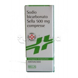 Sodio Bicarbonato Sella 50 Compresse 500 Mg  per Acidità di Stomaco