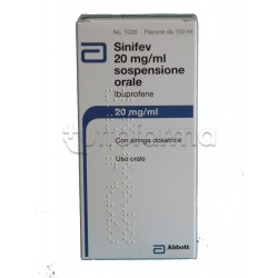Sinifev Sciroppo per Bambini per Febbre e Dolore 150 ml 20 mg /ml 