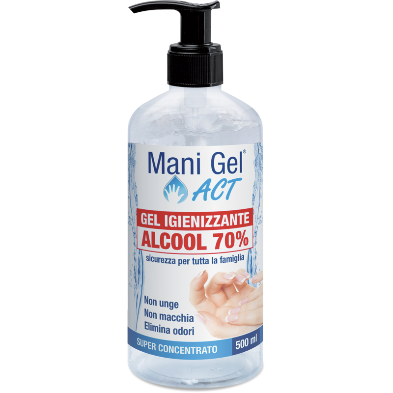 Mani Gel Act Gel Igienizzante Alcool 70% per le Mani 500ml