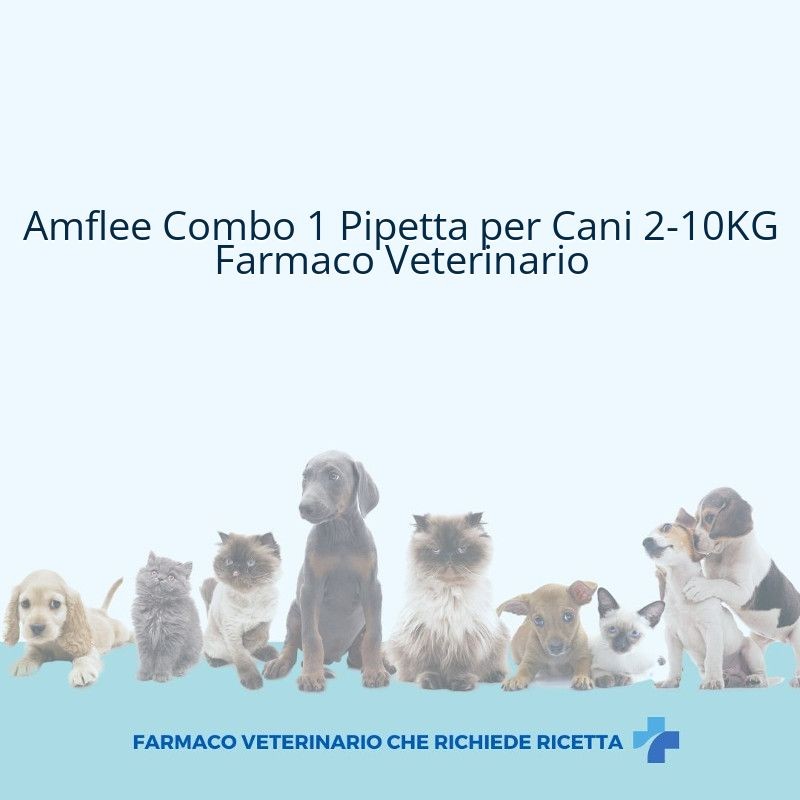 Amflee Combo 1 Pipetta per Cani 2-10KG Farmaco Veterinario