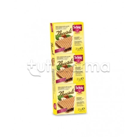 Schar Nocciolí Wafer alle Nocciole Senza Glutine 3 x 21 g Schar Nocciolí Wafer alle Nocciole Senza Glutine 3 x 21 g
