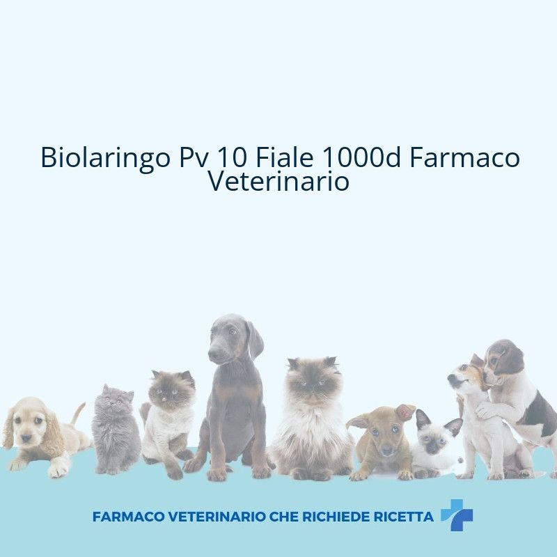 Biolaringo Pv 10 Fiale 1000d Farmaco Veterinario