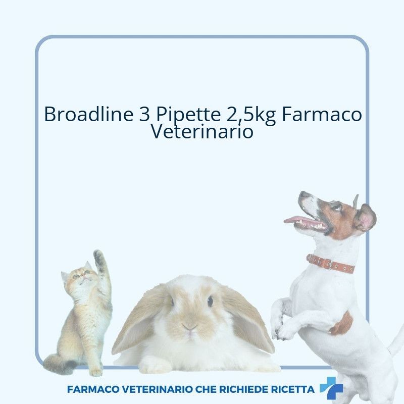 Broadline 3 Pipette 2,5kg Farmaco Veterinario