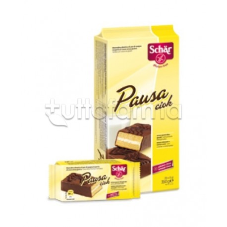 Schar Pausa Ciok Merendina Pan di Spagna Ricoperta Cacao Senza Glutine 35 g