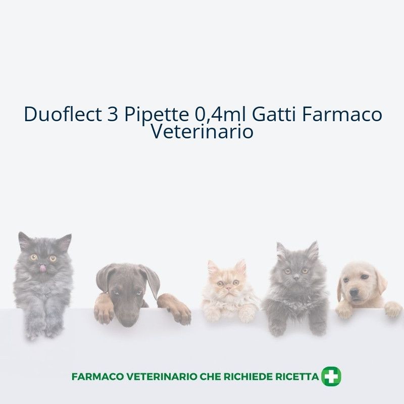Duoflect 3 Pipette 0,4ml Gatti Farmaco Veterinario