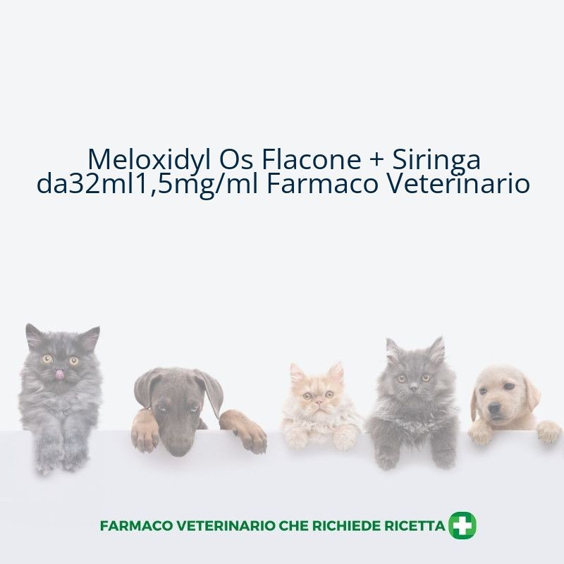 Meloxidyl Os Flacone + Siringa da32ml1,5mg/ml Farmaco Veterinario