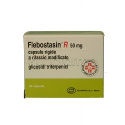 Flebostasin R 30 Capsule 50 mg a Rilascio Modificato per Gambie Gonfie