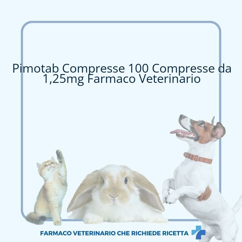 Pimotab Compresse 100 Compresse da 1,25mg Farmaco Veterinario