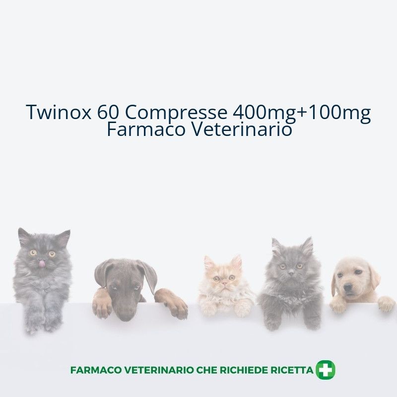 Twinox 60 Compresse 400mg+100mg Farmaco Veterinario