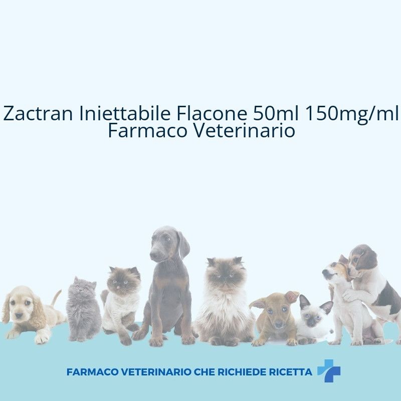 Zactran Iniettabile Flacone 50ml 150mg/ml Farmaco Veterinario