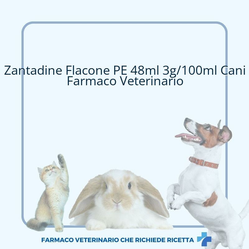 Zantadine Flacone PE 48ml 3g/100ml Cani Farmaco Veterinario