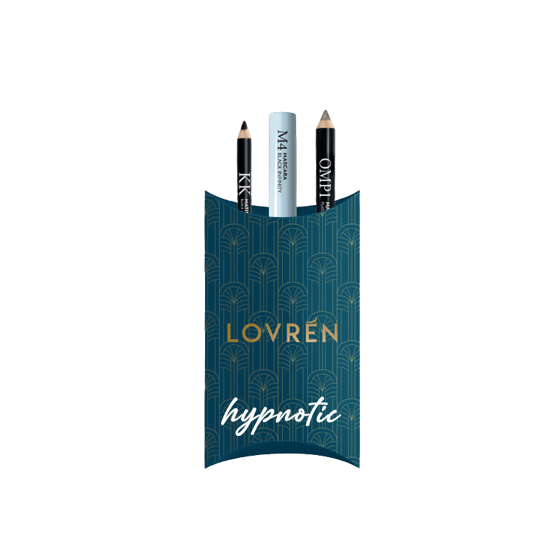 Lovren Kit Luxury Hypnotic Cofanetto Natale 2023 Kit M4 Mascara+KK Matita Kajal+OMP1 Matita Ombretto