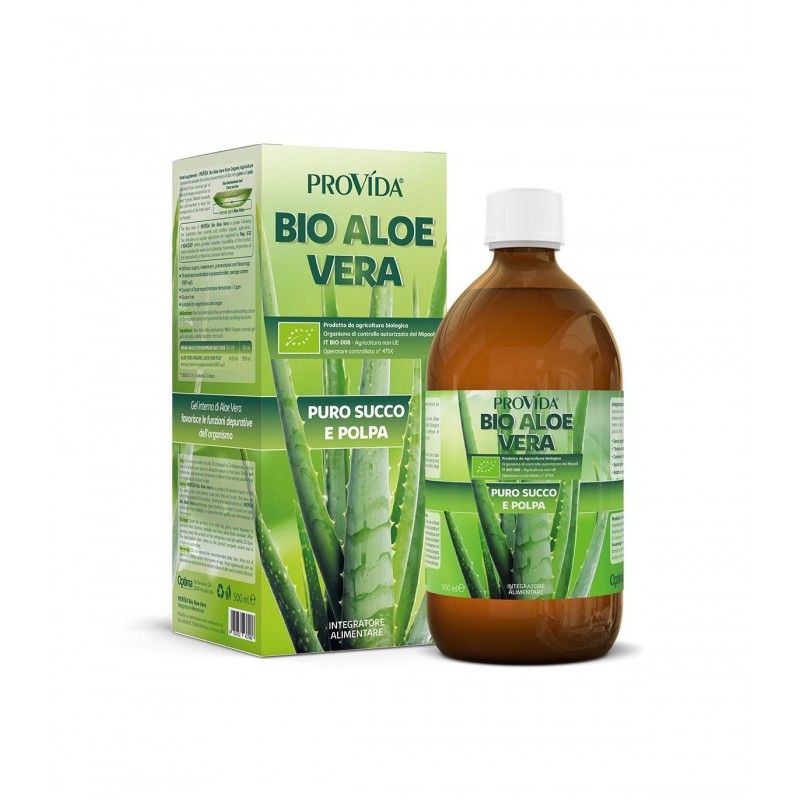 Optima Naturals Provida Bio Aloe Vera Succo Puro di Polpa 500ml