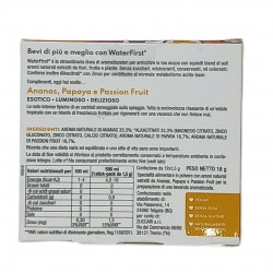 Zuccari WaterFirst Ananas Papaya e Passion Fruit Aromatizzatore per Acqua da Bere 12 Stick