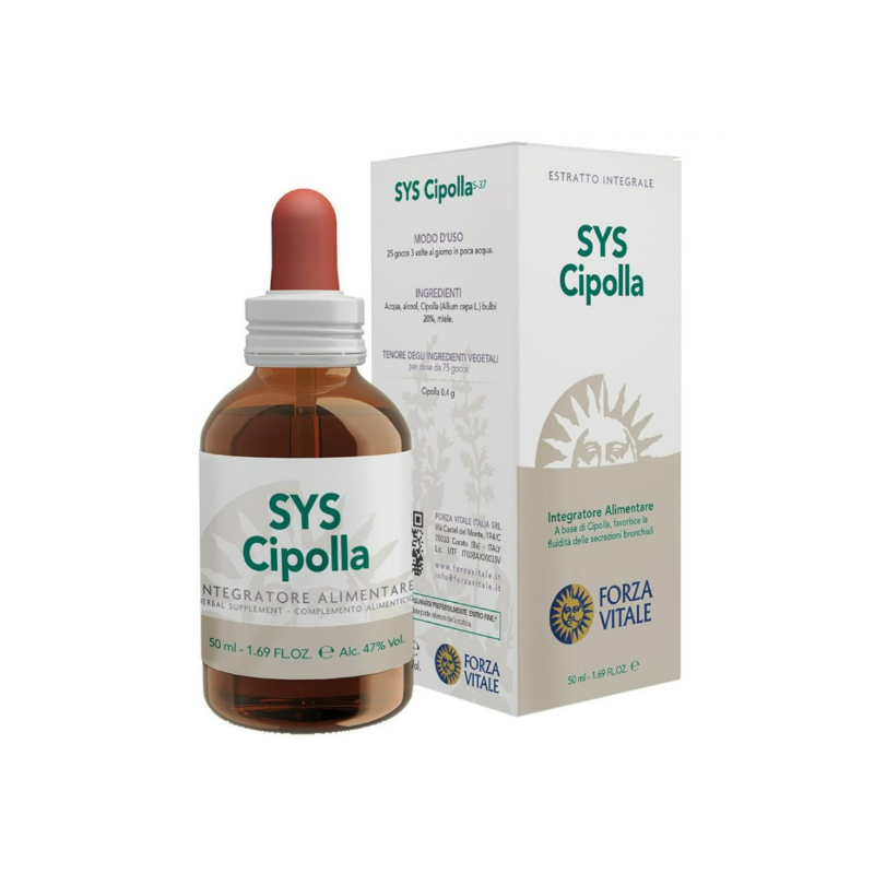 Sys Cipolla Tintura Spagirica Gocce Integratore per Vie Respiratorie 50ml