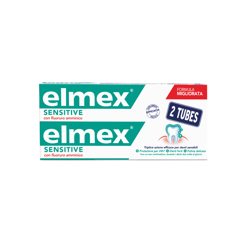 Elmex Sensitive Dentifricio per Denti Sensibili Confezione Doppia 2x75ml