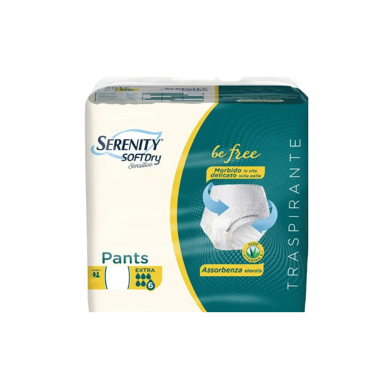 Serenity Soft Dry Sensitive Pants Pannolini Extra Taglia XL 14 Pezzi -  TuttoFarma