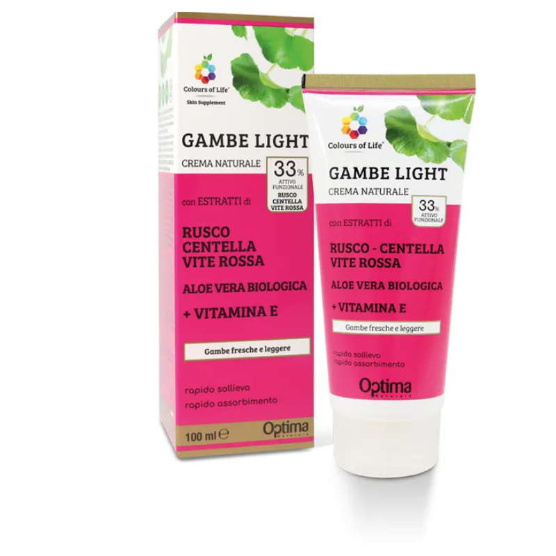 Optima Naturals Crema Eudermica Gambe Light Affaticamento 100ml Optima Naturals Crema Eudermica Gambe Light Affaticamento 100ml