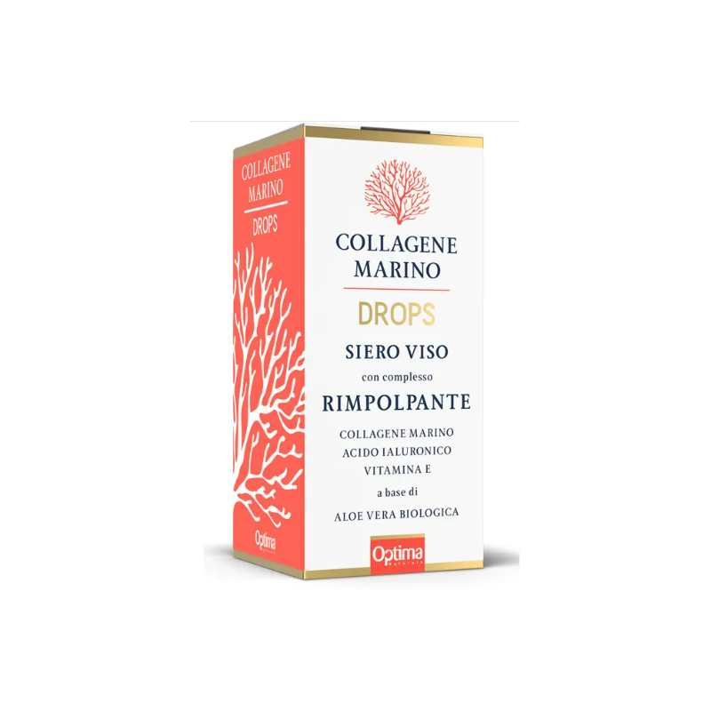 Optima Naturals Collagene Marino Drops Siero Viso Rimpolpante 30ml