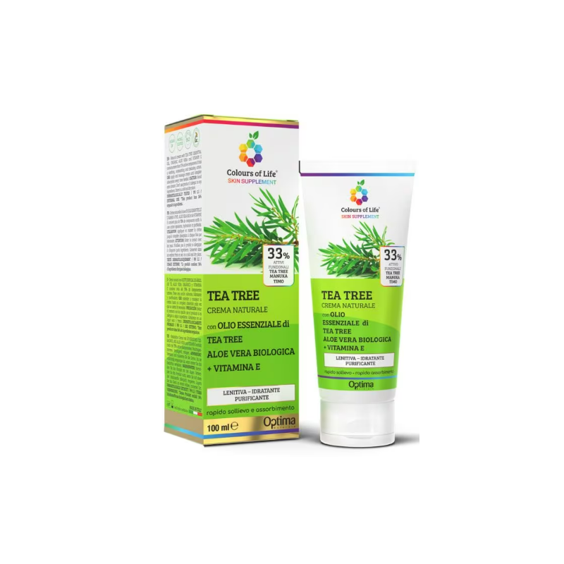Optima Naturals Colours Of Life Tea Tree Crema per Acne 100ml Optima Naturals Colours Of Life Tea Tree Crema per Acne 100ml