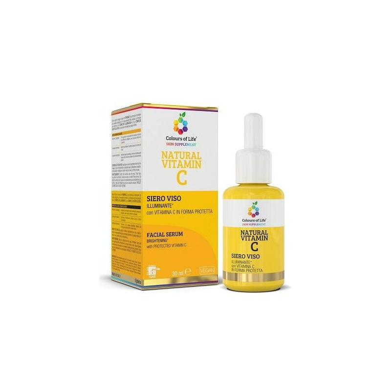 Optima Naturals Colours of Life Natural Vitamin C Siero Viso Illuminante 30ml Optima Naturals Colours of Life Natural Vitamin C Siero Viso Illuminante 30ml