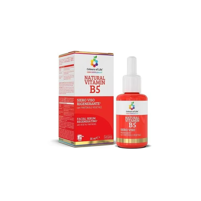 Optima Naturals Colours Of Life Natural Vitamin B5 Siero Viso Rigenerante e Idratante 30ml Optima Naturals Colours Of Life Natural Vitamin B5 Siero Viso Rigenerante e Idratante 30ml