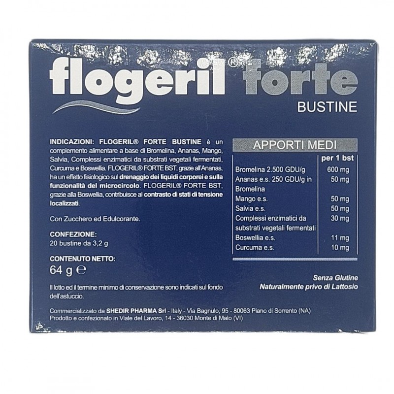 Flogeril Forte Integratore Drenante e per Microcircolo 20 Bustine